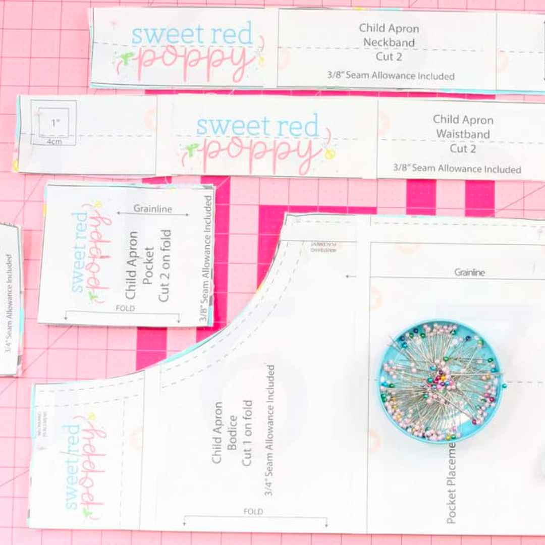 Child Size Apron Pattern| Sweet Red Poppy child-size-apron-pattern-sweet-red-poppy