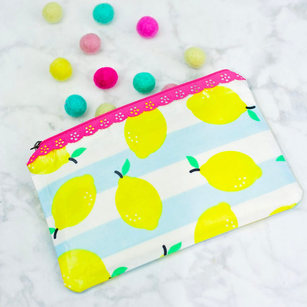 Laminated Fabric Zipper Pouch Pattern Amp Printable PDF Tutorial Sweet