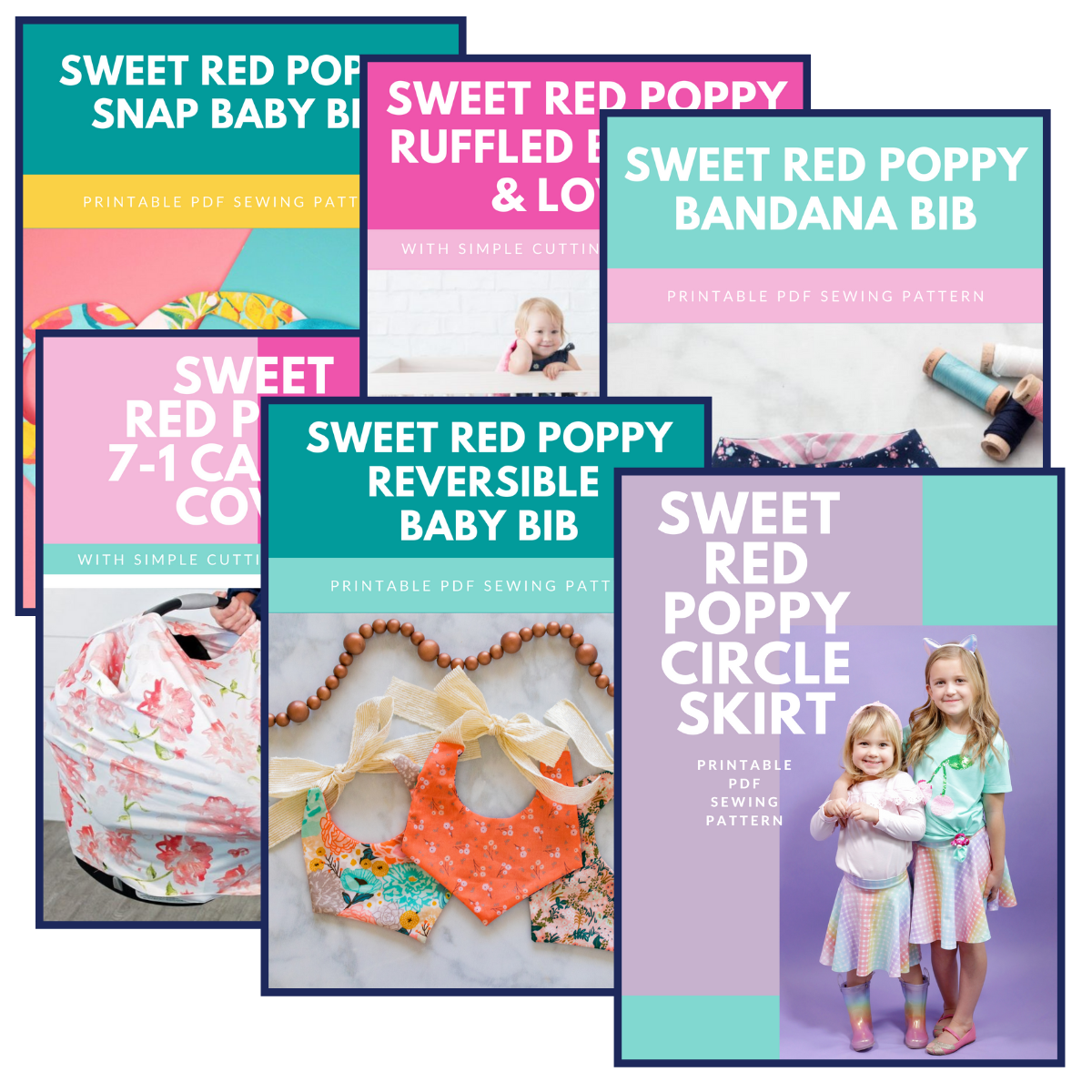 Baby Sewing Patterns Digital Download | Tutorials | Sweet Red Poppy