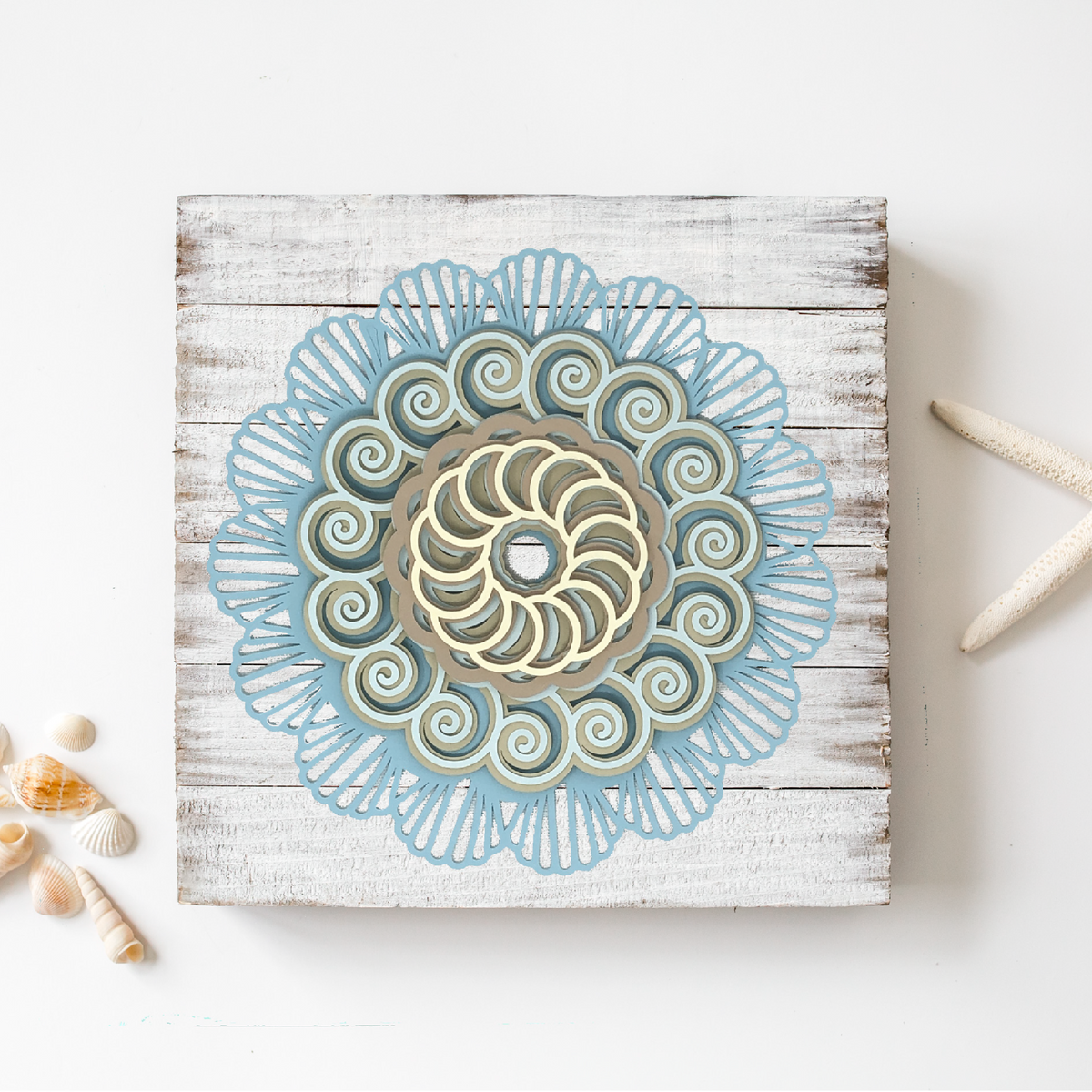 Seashell Swirls Mandala - Expanding Layers Cut Files – Sweet Red Poppy
