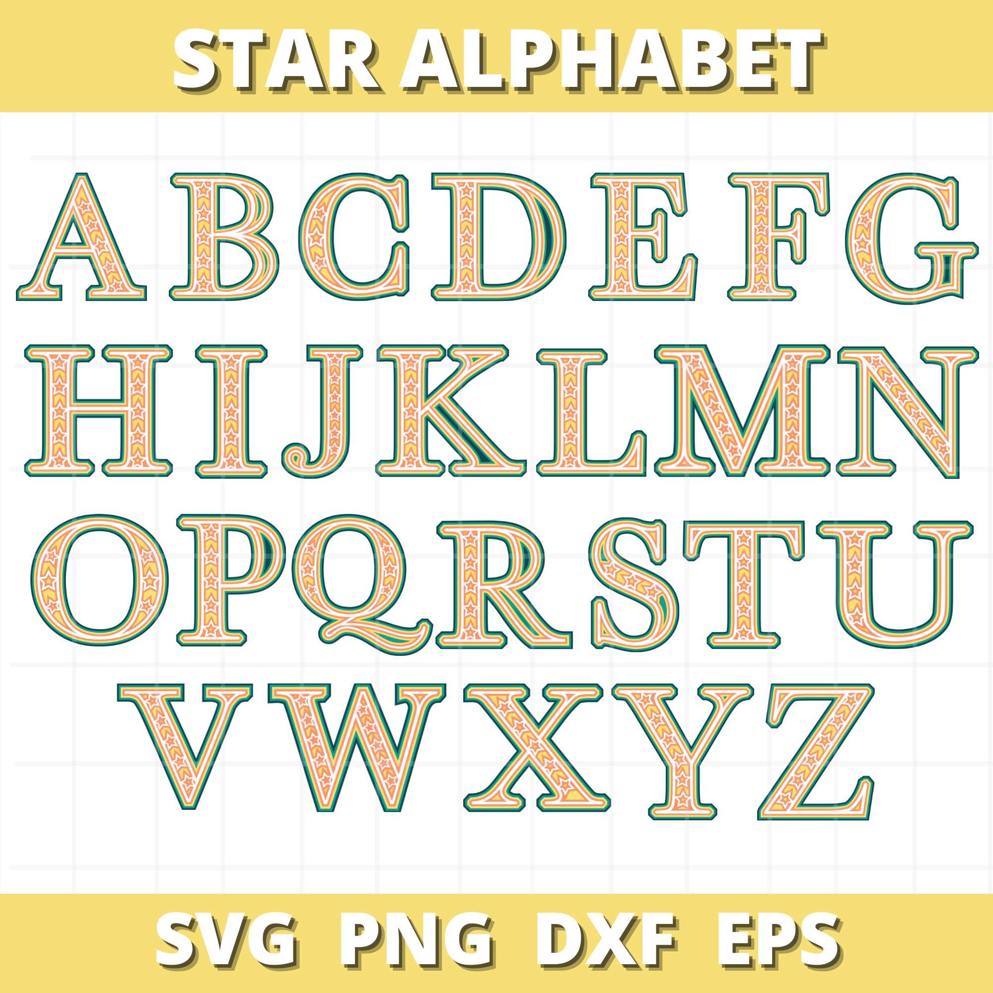 Gold & Silver Alphabet Letters Sticker – StarPOP shop