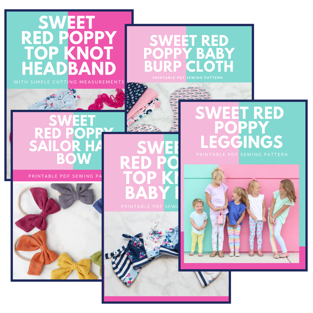 Baby Sewing Patterns Digital Download | Tutorials | Sweet Red Poppy
